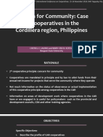 Case of Cooperatives in the Cordillera Region, Philippines