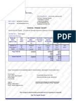 Renewal premium receipt for LIC policy