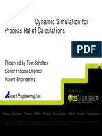 PB-SSE11 DYNSIM and Dynamic Simulation For Process Relief Calculations