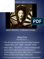 Japan's Meiji Era - A Woman's Change