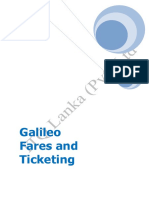 Galileo Fares and Ticketing