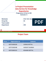 Pre-Project Presentation Metadata Service For Knowledge Repositories