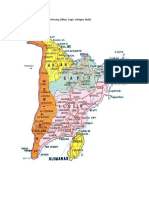 Panay Island Map in Region 6 Showing (Aklan, Capiz, Antique, Iloilo)