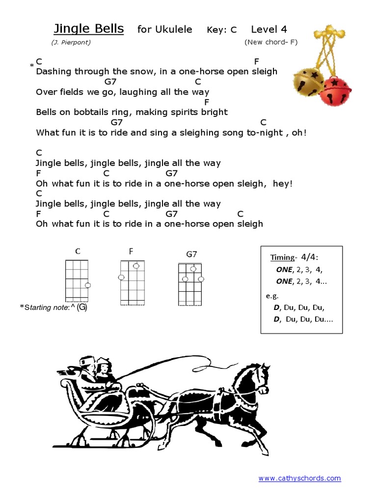 Jingle Bells in C Easier C g7 F CCT PDF PDF