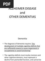 Alzheimer Disease and Other Dementias