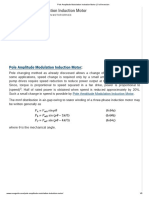 Pole Amplitude Modulation Induction Motor 