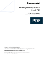KX-NS1000: PC Programming Manual