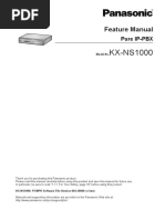 KX-NS1000: Feature Manual