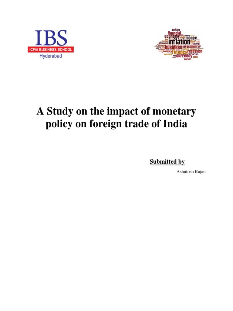 Monetary Policy in India | PDF | Reserve Bank Of India | Reserve