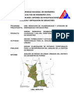 Informe de Análisis de Riesgo en Zonas Urbanas Del Distrito de San Martín PDF