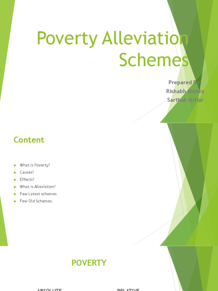 POVERTY Allevation Programme | PDF | Poverty | Poverty & Homelessness