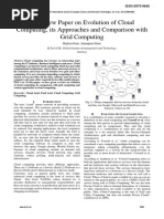 A Review Paper On Evolution of Cloud Computing, Its Approaches and Comparison With Grid Computing