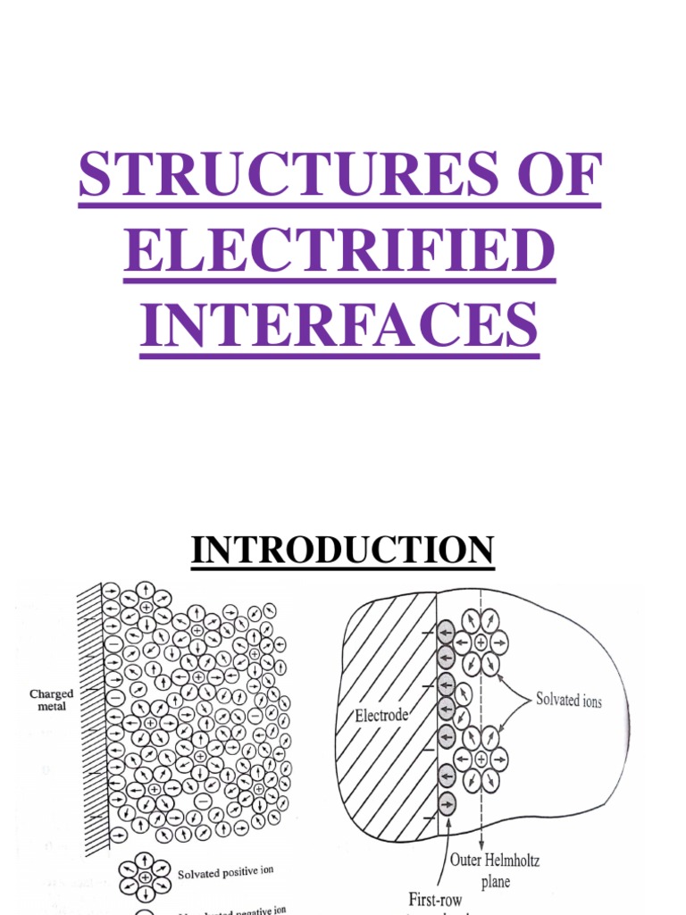 Electrochemical Interface Models | PDF