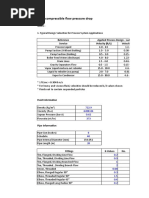 Pressure Drop in Pipes Calculation