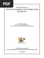 STAAD - Pro TRG Course Material