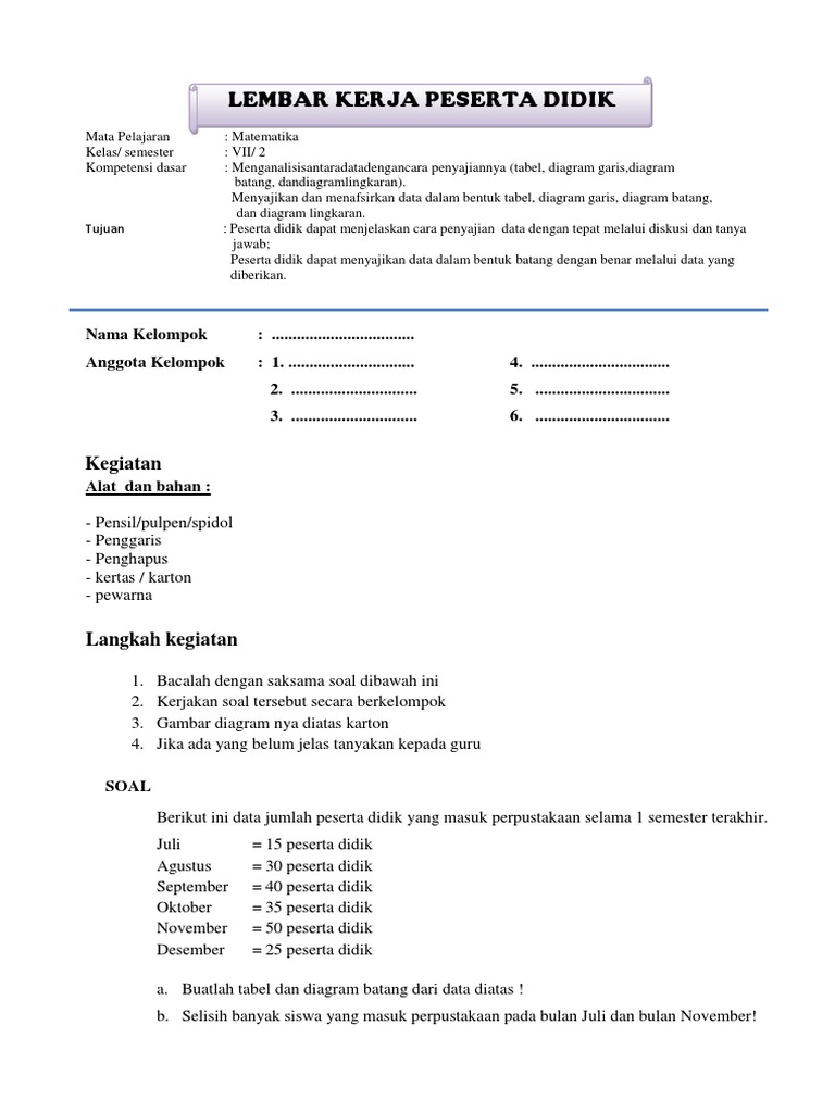 LKPD Diagram Batang | PDF