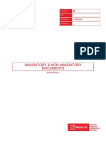 Mandatory & Non Mandatory Documents: Booklet No