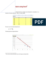 Regression Analysis Using Excel: X Abp