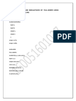 Design Synthesis and Simulatiuon of Full Adder Using Structural Modelling