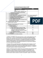 List of Income Payments Subject To EWT