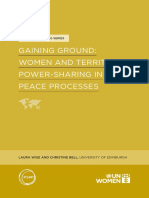 Gaining Ground: Women and Territorial Power-Sharing in Peace Processes