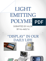 Light Emitting Polymer: Submitted By-Alok SR No-460/16