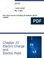 LE exam changes and electric charge chapter