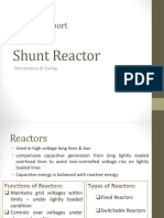 Project Report On Shunt Reactors