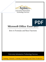 0364 Excel 2013 Intro to Formulas and Basic Functions