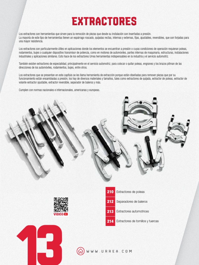 Extractores | PDF | Tornillo | Bienes manufacturados