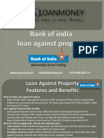 Bank of India Loan Against Property Through Loanmoney 