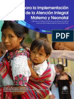 Guía para la atención materna y neonatal calificada