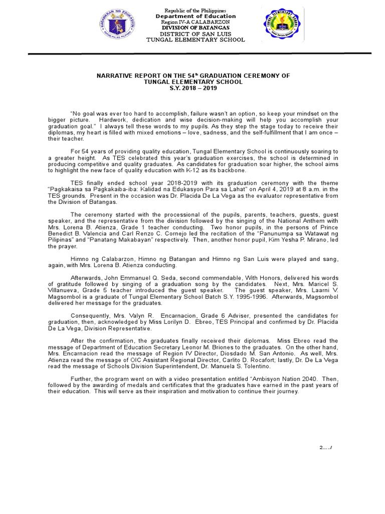 Sample narrative essay image