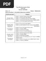 Term-Wise Examination Guide (Class-IX) Session-2019-2020 Class: IX Subject: Name of Text Book: (SCERT) Mathematics (NCERT)