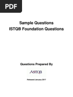 Foundation Exam Sample 2017 Questions PDF