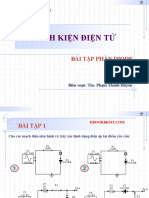 BÀI TẬP - Điện Tử Tương Tự (TS. Lê Đức Toàn)