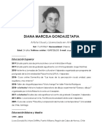 Curriculum - Diana Gonzalez (2019) PDF