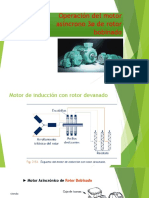 Operación y régimenes de un motor asíncrono trifásico de rotor devanado
