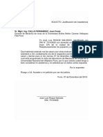 Justificación de inasistencia a laboratorio por motivos de salud