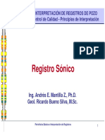 Interpretación de registros sónicos de pozo