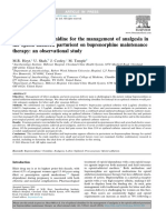 Use of Epidural Clonidine For The Management of Analgesia in The Opioid Addicted Parturient On Buprenorphine Maintenance Therapy: An Observational Study