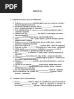 Exercicios de Portugues