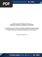 MBA em Desenvolvimento Humano de Gestores