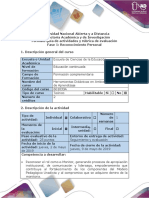 Guía de Actividades y Rúbrica de Evaluación - Fase 1 - Reconocimiento Personal PDF