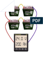 Circuito de Baterias em Paralelo 24 volts