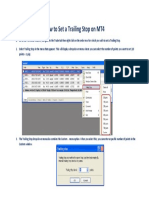 How To Set A Trailing Stop On MT4