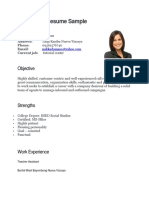 Call Center Resume Sample: Objective