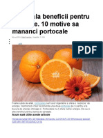 Portocala Beneficii Pentru Sanatate