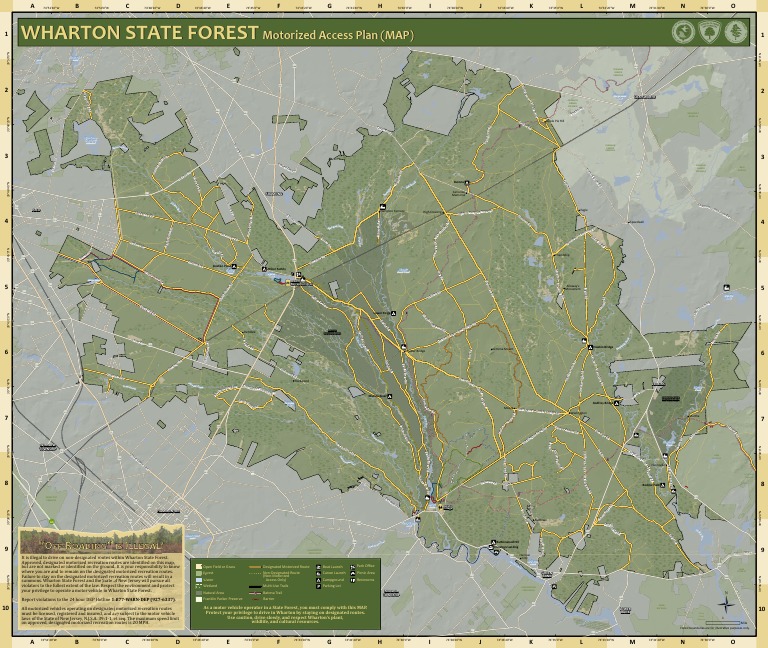 wharton state forest map Pinelandsalliance 1348 Pdf wharton state forest map