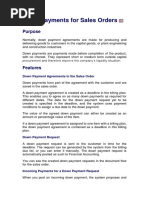 Down Payment Processing in SAP SD | PDF | Financial Transaction | Payments